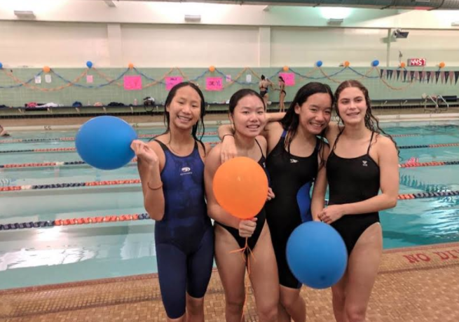 Girls Varsity Swimming And Spotlight Guide Post