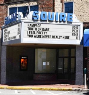 Squire Theater open during its better days. (Credit: Mapquest.com)
