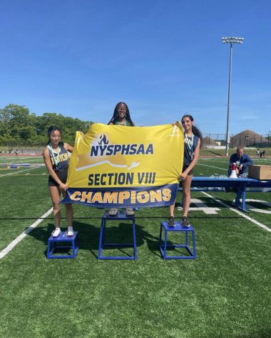 Maya Ohebshalom, a freshman, placed second in the 400 meter hurdles race (Credit: Maya Ohebshalom).