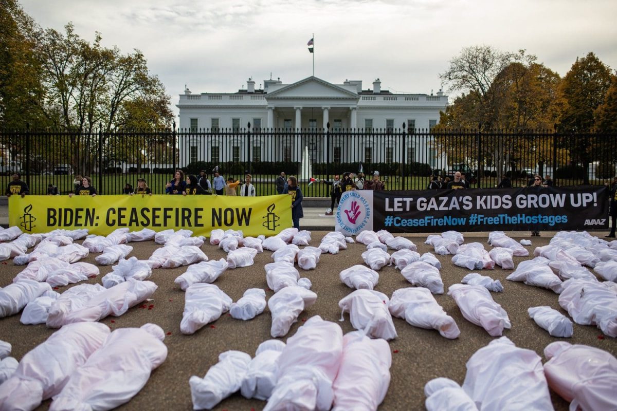 Ceasefire Now demonstration in front of the White House, November 15, 2023 (Source: amnestyusa.org)
